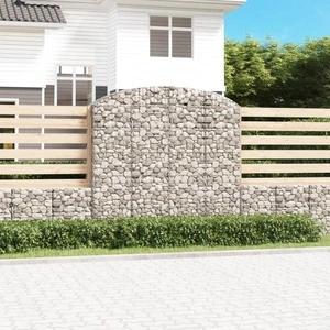 Дъговидна габионна кошница 200x50x180/200 см поцинковано желязо