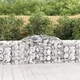 Дъговидна габионна кошница 300x30x80/100 см поцинковано желязо