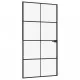 Интериорна врата черна 102x201,5см закалено стъкло и алуминий