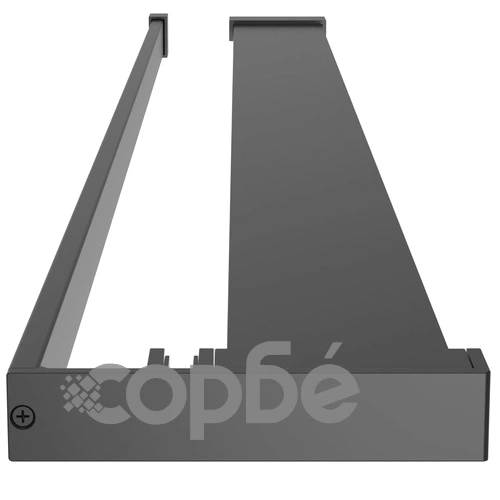 Рафт за душ за стена за душ кабина черен 100 см алуминий ➤ топ цена ➤ sorbe.bg