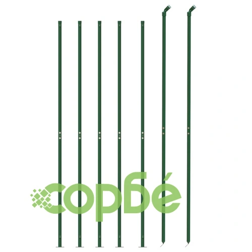 Плетена оградна мрежа с фланец, зелена, 2,2x10 м ➤ топ цена ➤ sorbe.bg