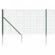 Ограда от телена мрежа с шипове, зелена, 1,1x10 м