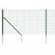 Плетена оградна мрежа с шипове, зелена, 1,1x25 м