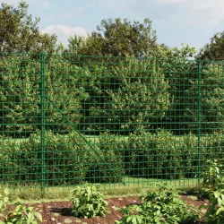 Ограда от телена мрежа с шипове, зелена, 1,4x10 м