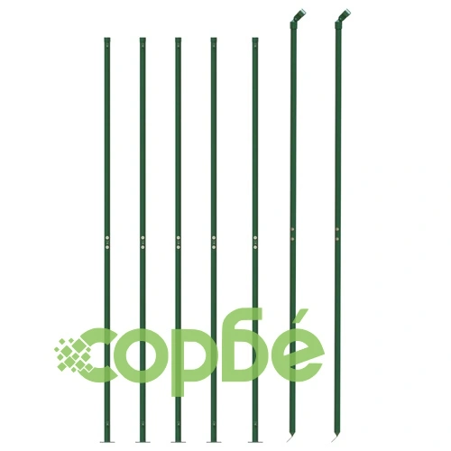 Плетена оградна мрежа с фланец, зелена, 2,2x10 м ➤ топ цена ➤ sorbe.bg