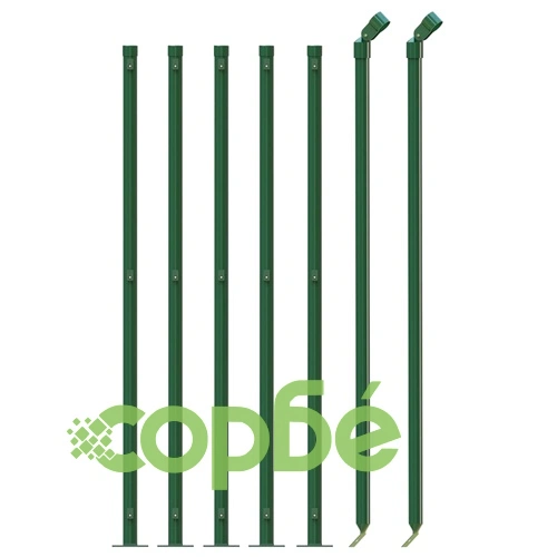 Плетена оградна мрежа с фланец, зелена, 1,1x10 м ➤ топ цена ➤ sorbe.bg