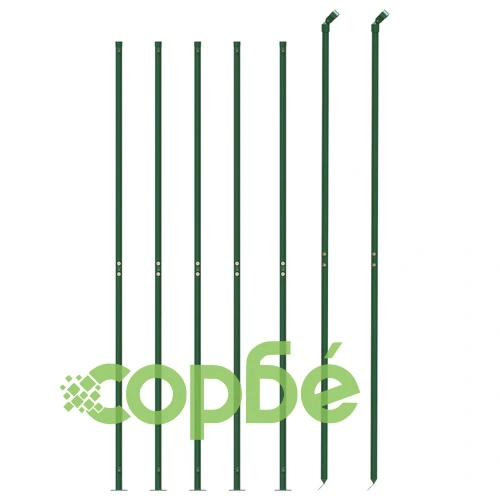 Плетена оградна мрежа с фланец, зелена, 2,2x10 м ➤ топ цена ➤ sorbe.bg