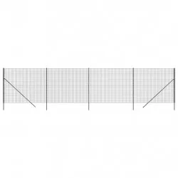 Ограда от телена мрежа антрацит 2,2x10 м поцинкована стомана