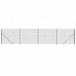 Ограда от телена мрежа с шипове, антрацит, 2,2x10 м
