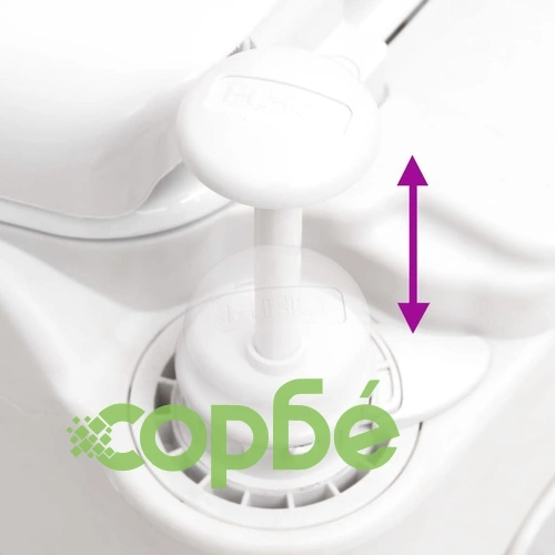 Вградена къмпинг тоалетна бяла 24+17 л HDPE и емайл  ➤ топ цена ➤ sorbe.bg