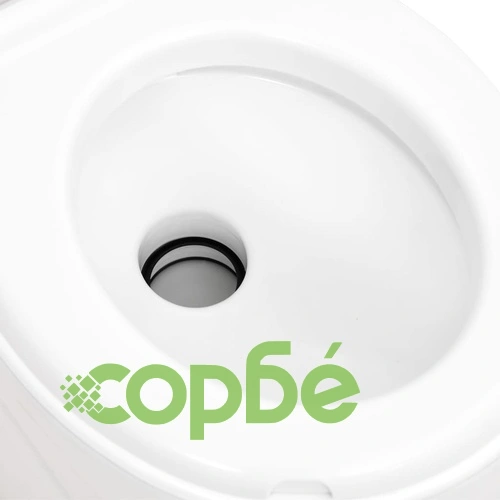 Вградена къмпинг тоалетна бяла 24+17 л HDPE и емайл  ➤ топ цена ➤ sorbe.bg