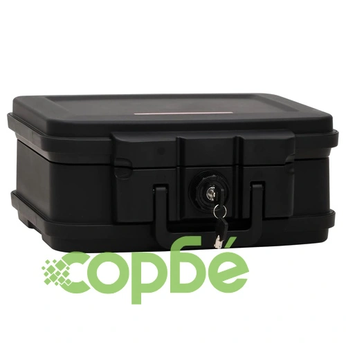 Сейф, черен, 38x32,5x16,5 см ➤ топ цена ➤ sorbe.bg