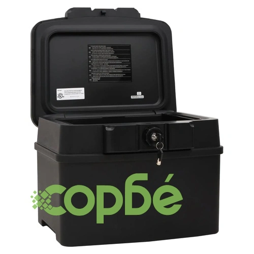 Сейф, черен, 44x37x34 см ➤ топ цена ➤ sorbe.bg