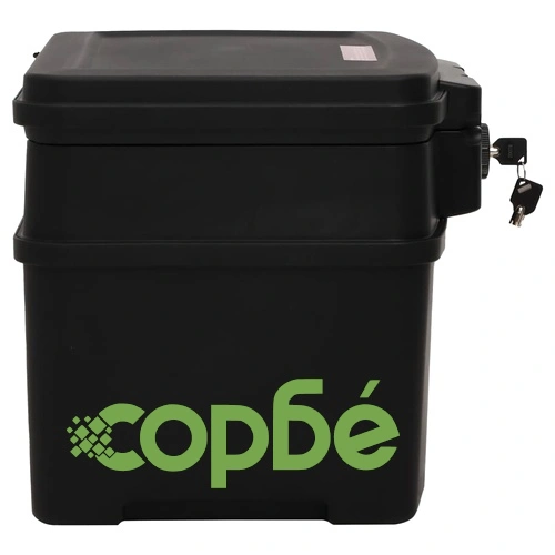 Сейф, черен, 44x37x34 см ➤ топ цена ➤ sorbe.bg