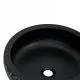 Мивка за плот, черно и синьо, кръгла, Φ41x14 см, керамика