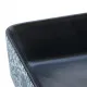 Мивка за плот черен и син правоъгълна 46x35,5x13 см керамика