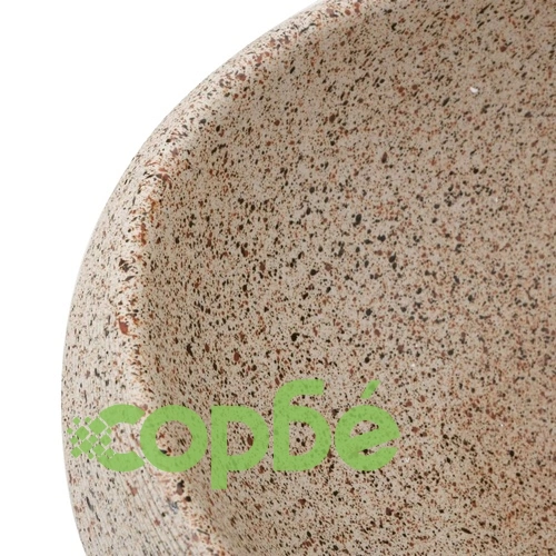 Мивка за плот, пясъчно, овална, 59x40x15 см, керамика ➤ топ цена ➤ sorbe.bg