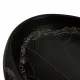 Мивка за плот, черна, овална, 59x40x15 см, керамика