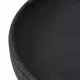 Мивка за плот, сиво и черно, овална, 59x40x14 см, керамика