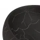 Мивка за плот, черна, овална, 59x40x15 см, керамика
