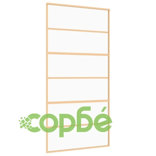 Плъзгаща се врата 102,5x205 см прозрачно ESG стъкло и алуминий ➤ топ цена ➤ sorbe.bg