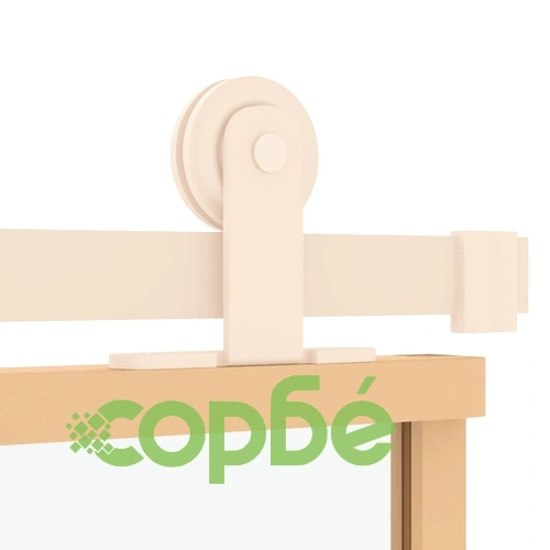 Плъзгаща се врата 102,5x205 см прозрачно ESG стъкло и алуминий ➤ топ цена ➤ sorbe.bg