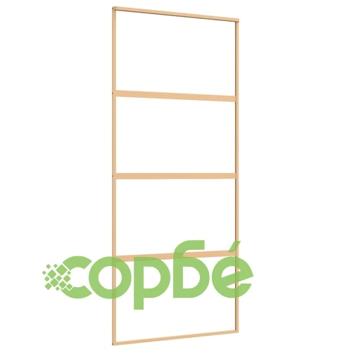 Плъзгаща се врата 90x205 см прозрачно ESG стъкло и алуминий ➤ топ цена ➤ sorbe.bg