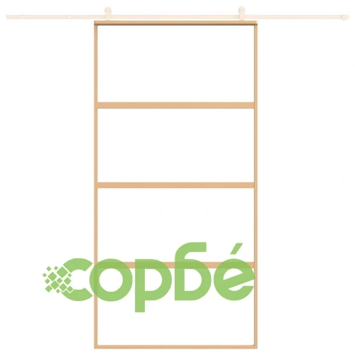 Плъзгаща се врата 102,5x205 см прозрачно ESG стъкло и алуминий ➤ топ цена ➤ sorbe.bg