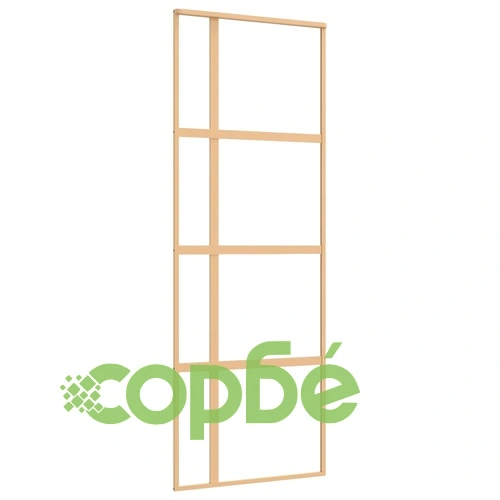 Плъзгаща се врата 76x205 см прозрачно ESG стъкло и алуминий ➤ топ цена ➤ sorbe.bg