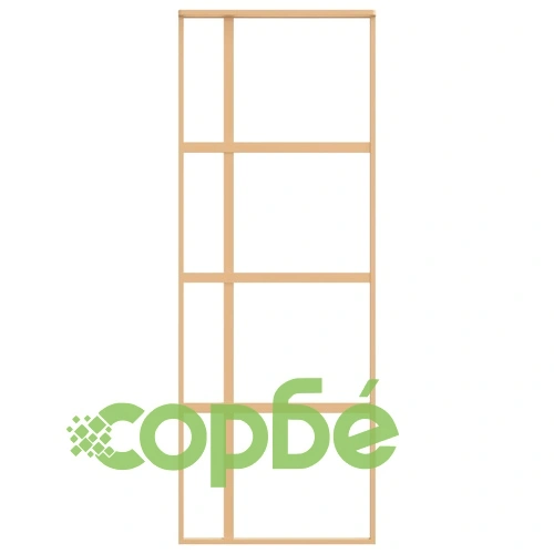 Плъзгаща се врата 76x205 см прозрачно ESG стъкло и алуминий ➤ топ цена ➤ sorbe.bg