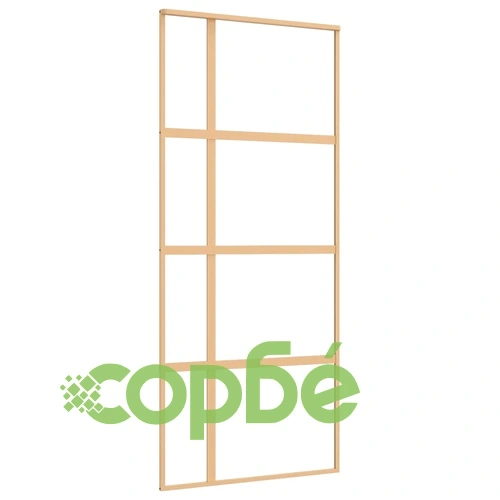 Плъзгаща се врата 90x205 см прозрачно ESG стъкло и алуминий ➤ топ цена ➤ sorbe.bg