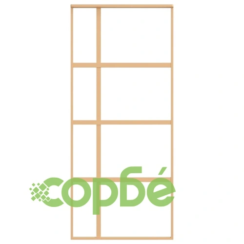 Плъзгаща се врата 90x205 см прозрачно ESG стъкло и алуминий ➤ топ цена ➤ sorbe.bg