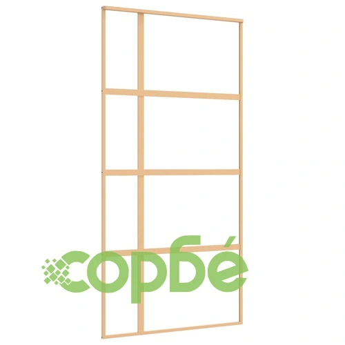 Плъзгаща се врата 102,5x205 см прозрачно ESG стъкло и алуминий ➤ топ цена ➤ sorbe.bg