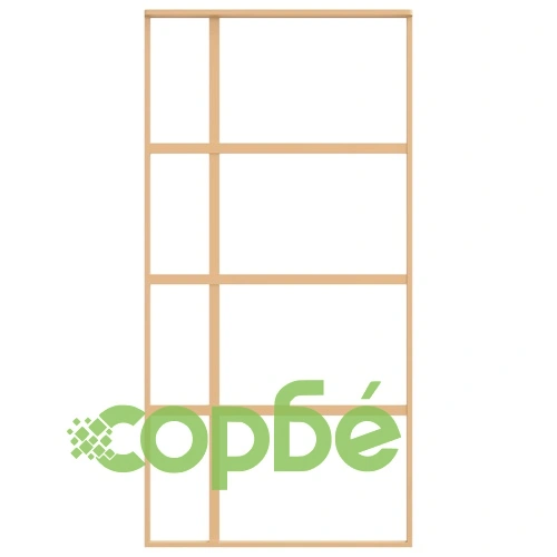 Плъзгаща се врата 102,5x205 см прозрачно ESG стъкло и алуминий ➤ топ цена ➤ sorbe.bg