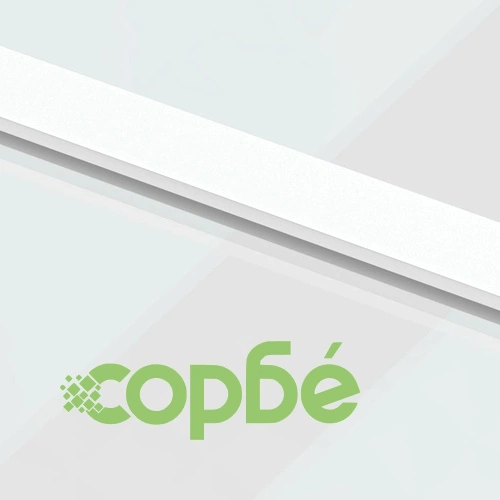 Плъзгаща се врата бяла 102,5x205 см закалено стъкло и алуминий ➤ топ цена ➤ sorbe.bg