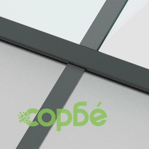 Плъзгаща се врата черна 102,5x205 см закалено стъкло и алуминий ➤ топ цена ➤ sorbe.bg