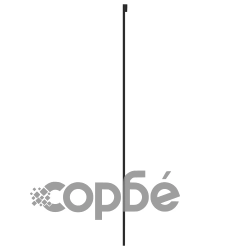 Плъзгаща се врата, черна, 76x205 см, закалено стъкло и алуминий ➤ топ цена ➤ sorbe.bg