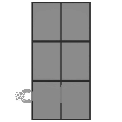 Плъзгаща се врата черна 102,5x205 см закалено стъкло и алуминий ➤ топ цена ➤ sorbe.bg