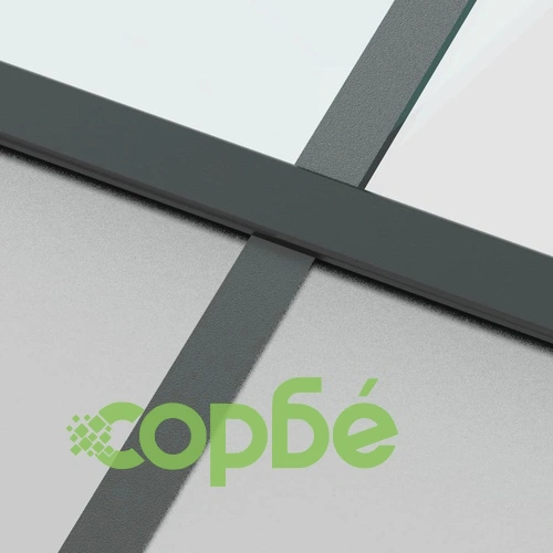 Плъзгаща се врата черна 102,5x205 см закалено стъкло и алуминий ➤ топ цена ➤ sorbe.bg