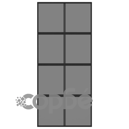 Плъзгаща се врата, черна, 90x205 см, закалено стъкло и алуминий ➤ топ цена ➤ sorbe.bg