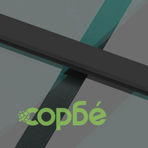 Плъзгаща се врата, черна, 90x205 см, закалено стъкло и алуминий ➤ топ цена ➤ sorbe.bg