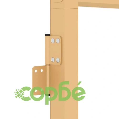 Интериорна врата златиста 83x201,5 см закалено стъкло, алуминий ➤ топ цена ➤ sorbe.bg