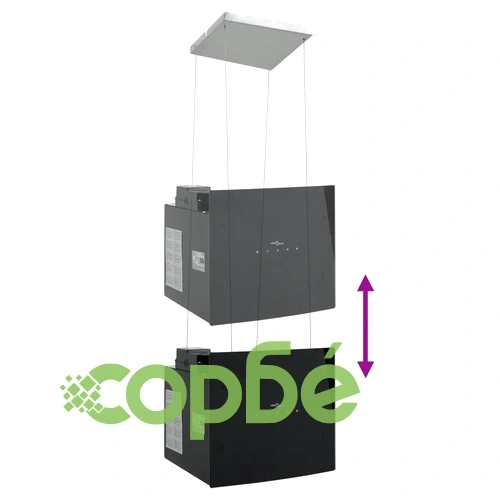 Островен абсорбатор с тъч сензор LCD закалено стъкло ➤ топ цена ➤ sorbe.bg