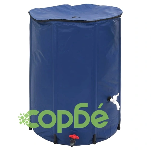 Резервоар за вода с кран, сгъваем, 750 л, PVC ➤ топ цена ➤ sorbe.bg