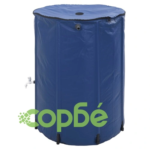 Резервоар за вода с кран, сгъваем, 750 л, PVC ➤ топ цена ➤ sorbe.bg