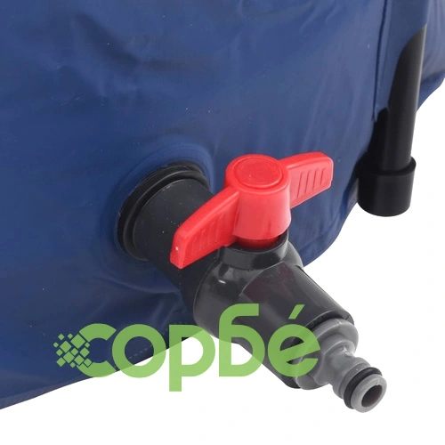 Резервоар за вода с кран, сгъваем, 750 л, PVC ➤ топ цена ➤ sorbe.bg