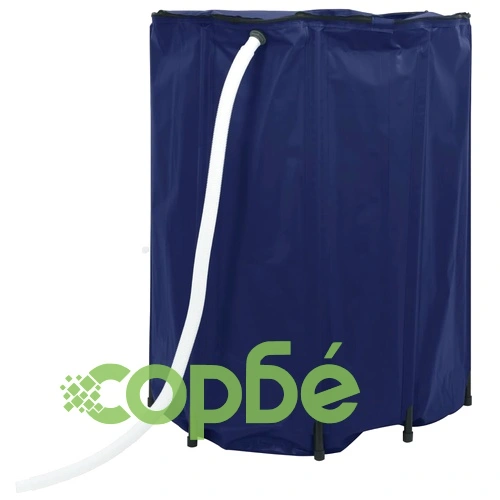 Резервоар за вода с кран, сгъваем, 500 л, PVC ➤ топ цена ➤ sorbe.bg