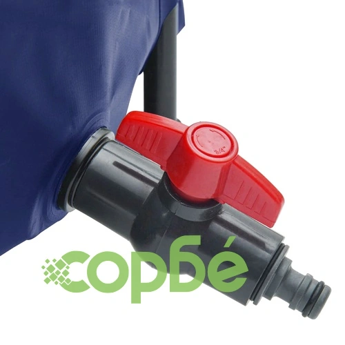 Резервоар за вода с кран, сгъваем, 500 л, PVC ➤ топ цена ➤ sorbe.bg
