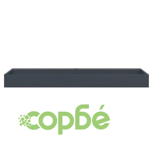 Мивка, 120x46x11 см, минерална/мраморна отливка, антрацит ➤ топ цена ➤ sorbe.bg