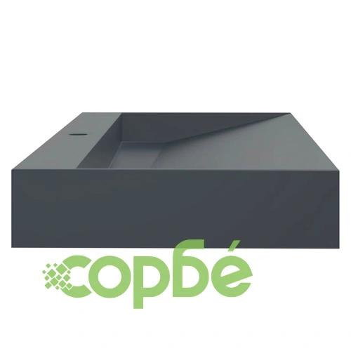 Мивка, 120x46x11 см, минерална/мраморна отливка, антрацит ➤ топ цена ➤ sorbe.bg